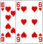 Ten of Hearts and Six of Hearts