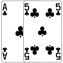 Ace of Clubs and Five of Clubs