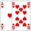 Ace of Hearts and Ten of Hearts