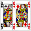 Queen of Clubs and Queen of Diamonds
