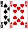 Ten of Spades and Ten of Hearts