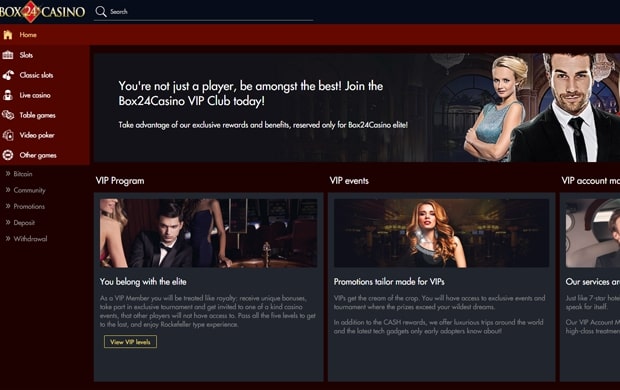Box24 VIP Page