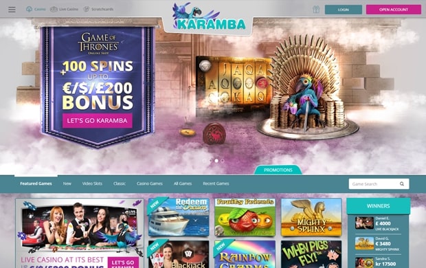 karamba Landing Page