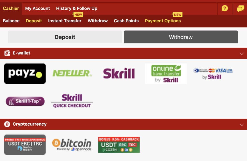 Dafabet Cashier