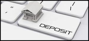 Bank on Keyboard Key That Says Deposit