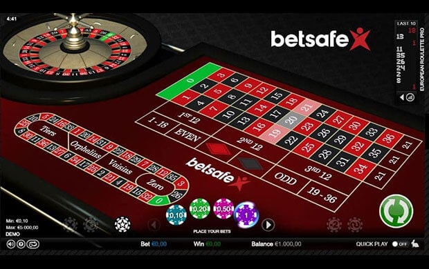 Betsafe Roulette