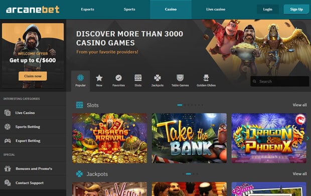 Arcane Bet Main Casino