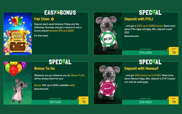 Fair Go Casino Specials