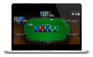 Ohama Poker on Laptop