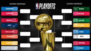 NBA Conference Chart Finals Trophy