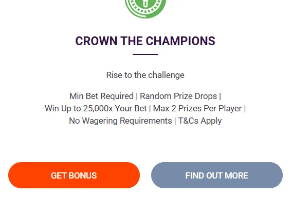 Tonybet crown the champion promotion 3