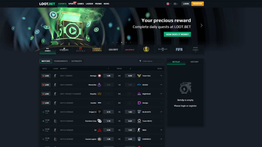 Loot.Bet Screenshot Games