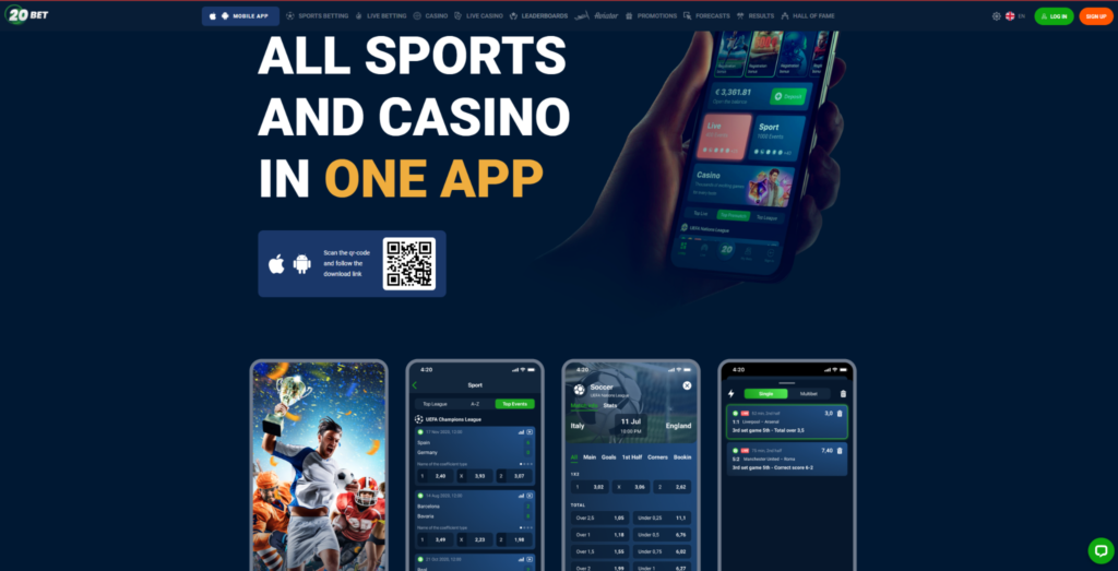 20Bet Screenshot