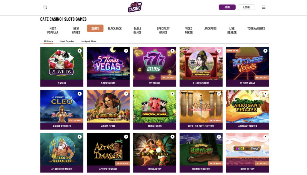 Cafe Casino Screenshot