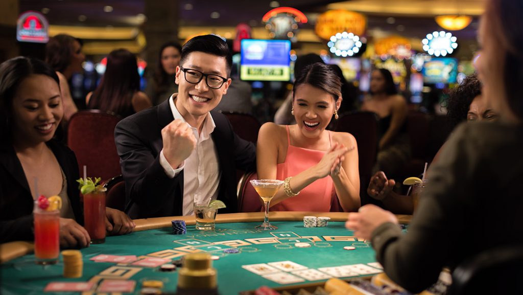 Gambling at Casino Table