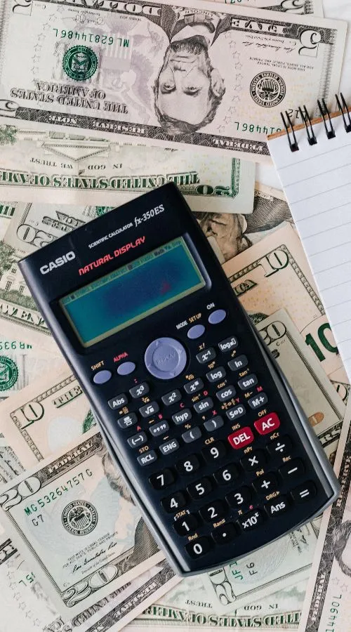 Calculator stock image