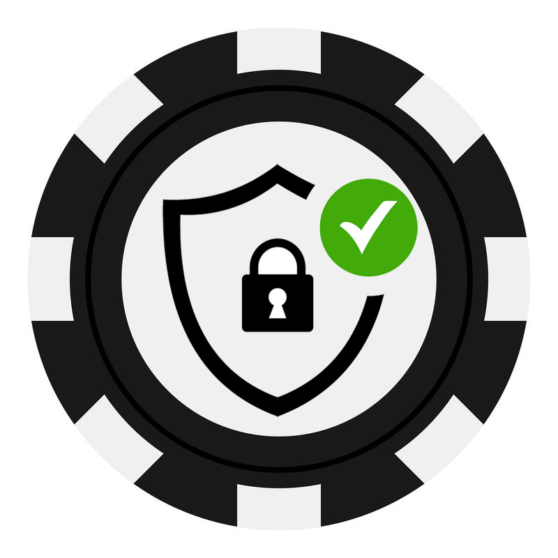 Safe Icon on Poker Chip