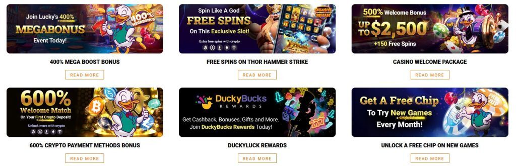 duckyluck bonuses