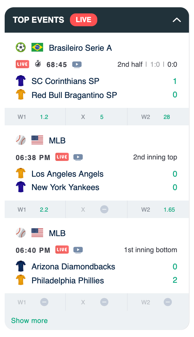 Ivibet Live Betting