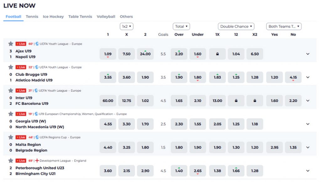 Powbet Live Betting