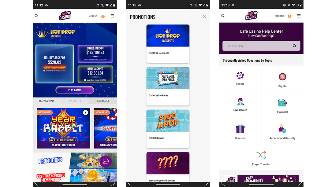 Cafe Casino Mobile