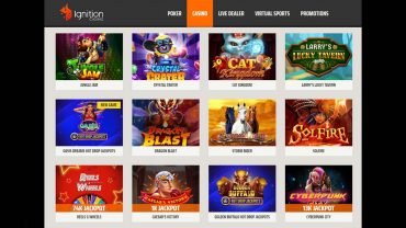 Screenshot of Slot Games Offered at Ignition Casino