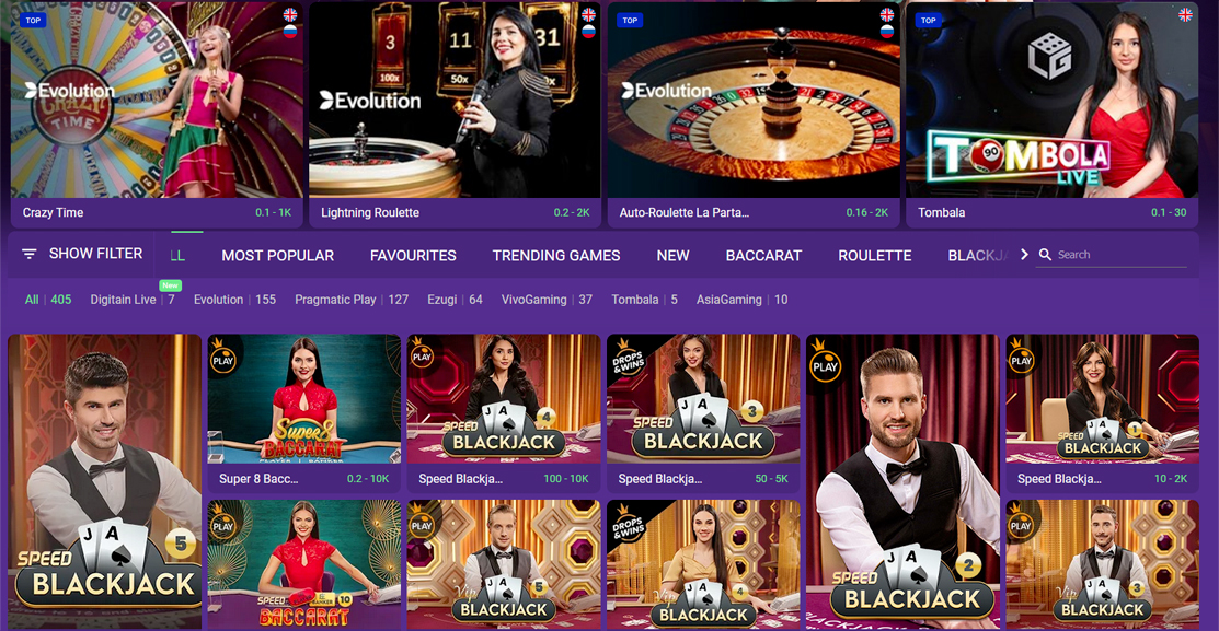 BetPlays Live Dealer