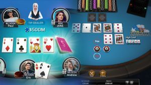 Two Online Poker Tables