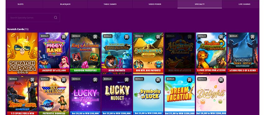 Super Slots Specialty Games