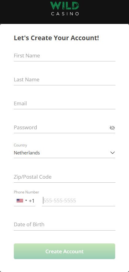 Wild Casino Create an Account