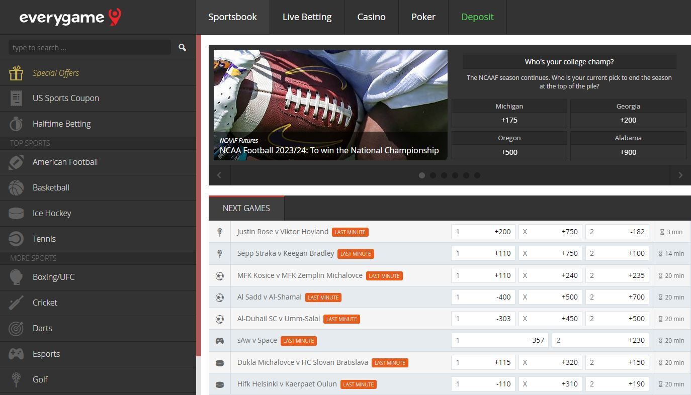 everygame sportsbook screenshot