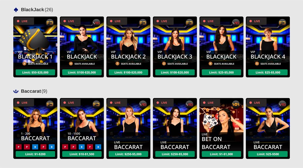 SportsBetting Live Casino