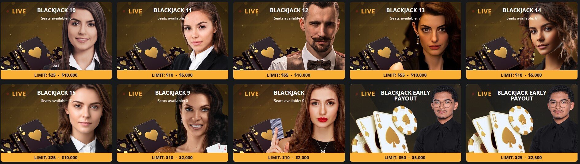 BetWhale Live Dealer