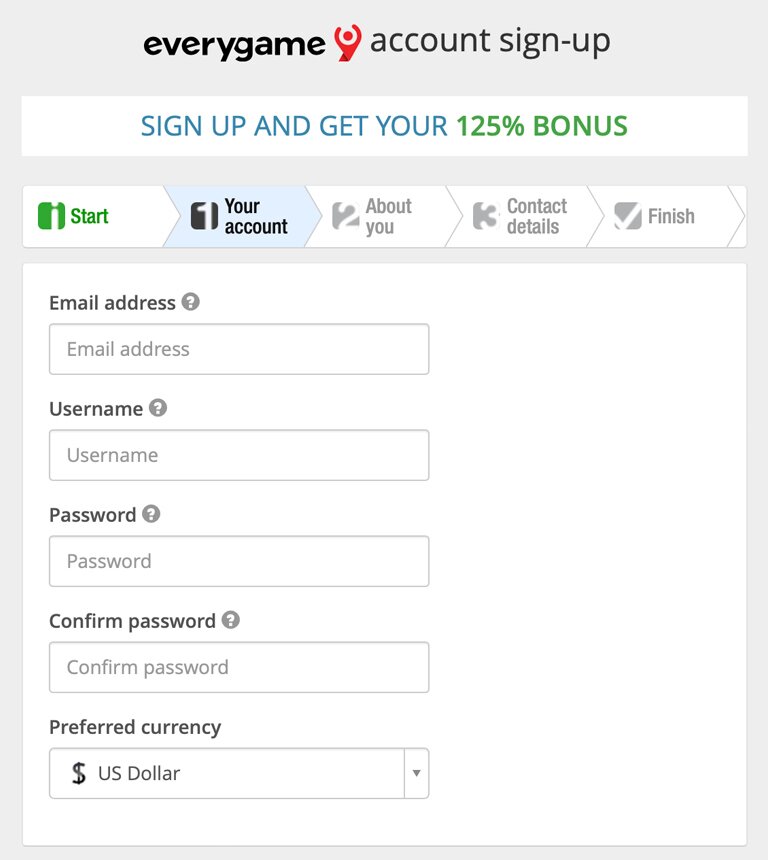 Everygame Casino Sign Up
