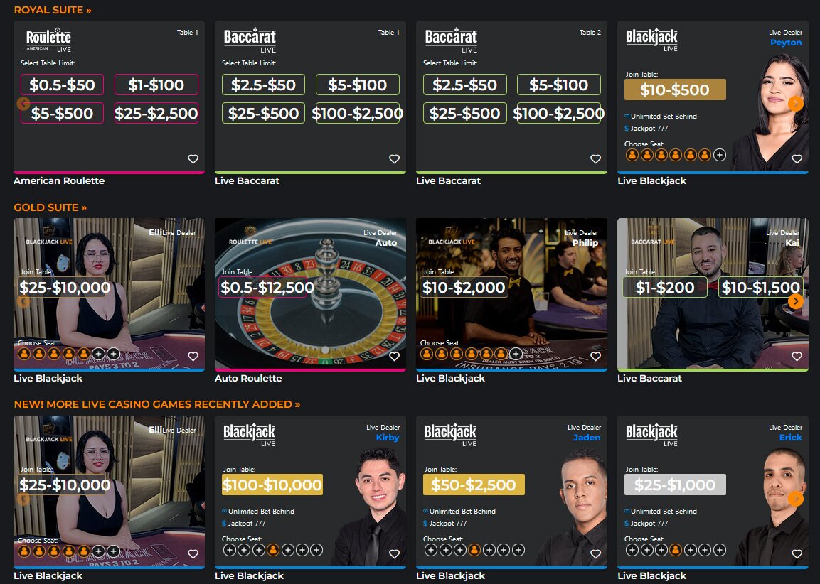 MyBookie Live Dealer
