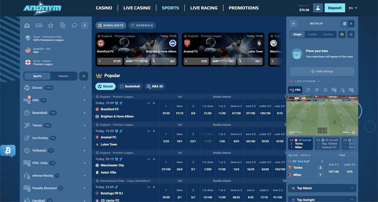 anonym bet sports