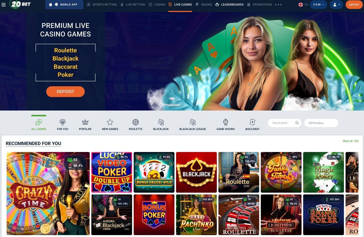 20bet games