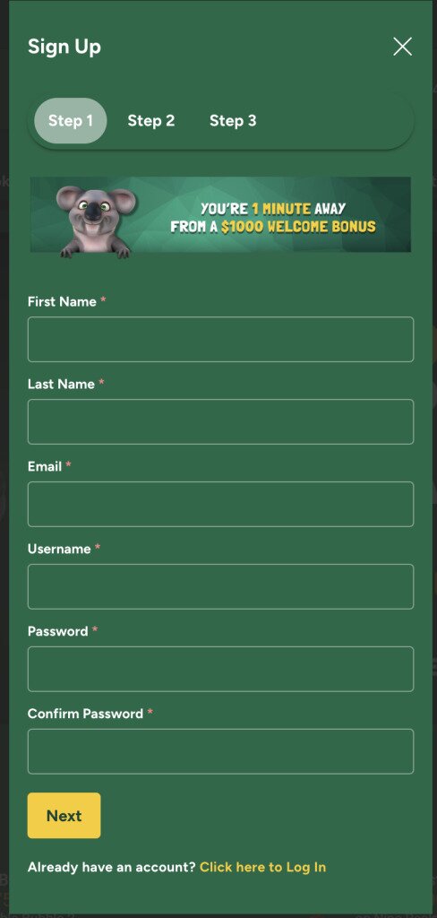 Sign up