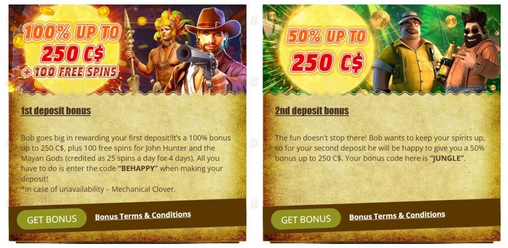 bob bonuses