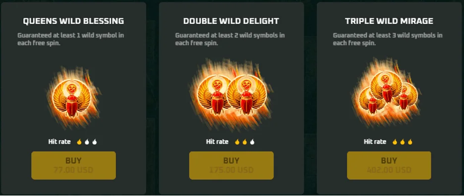 The Queen of the Nile Slot Bonus Buy