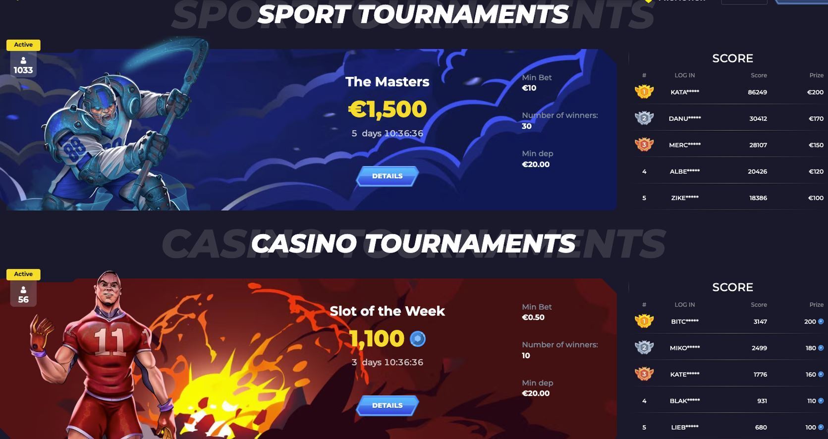 Powbet Tournaments