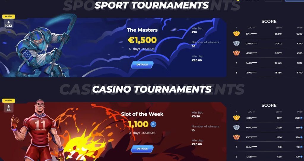 powbet tournaments