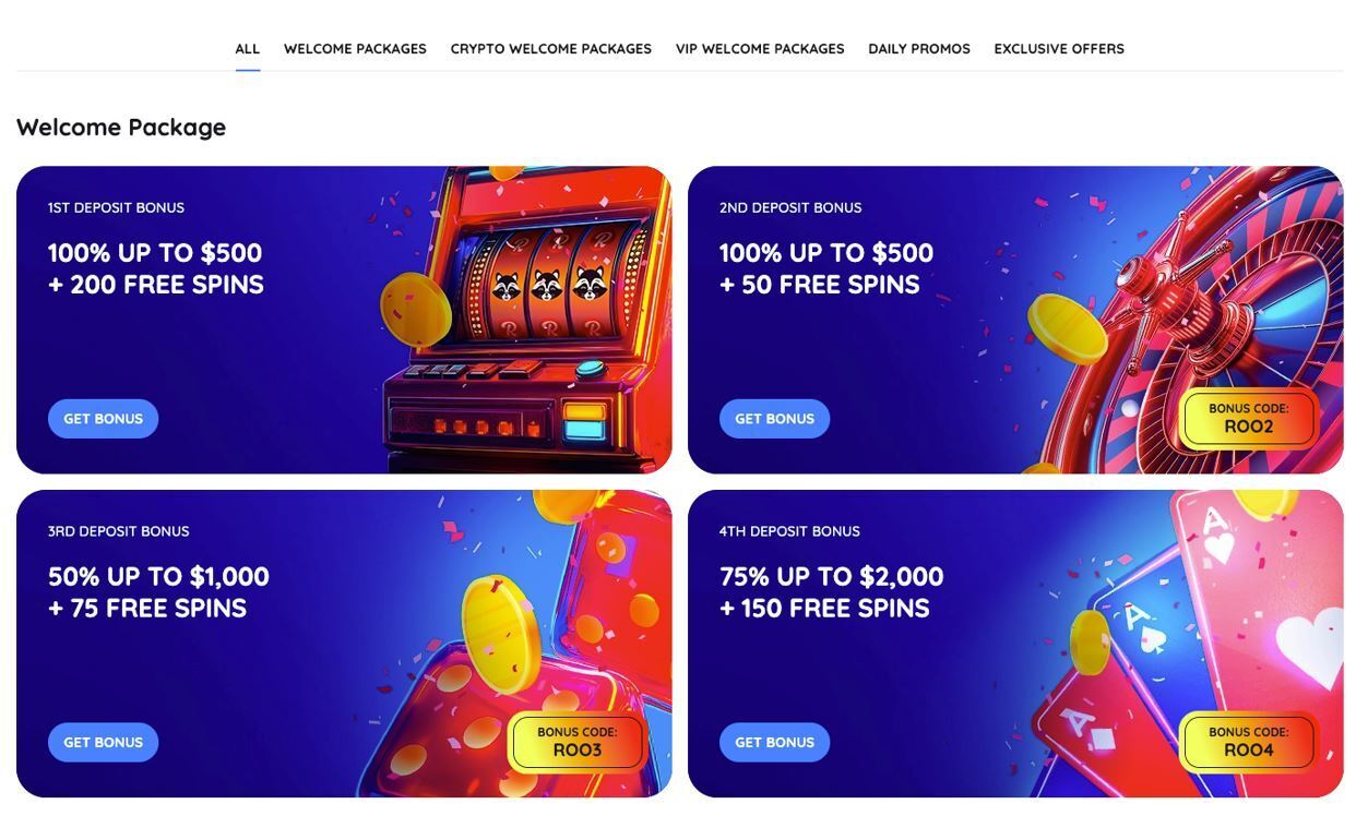 Rooli Casino Bonuses
