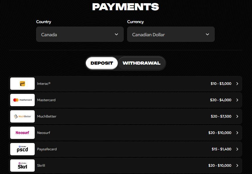 spinsy payments