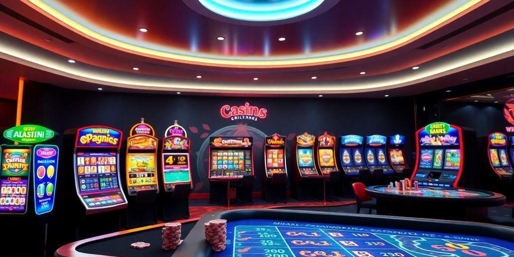 bright casino scene