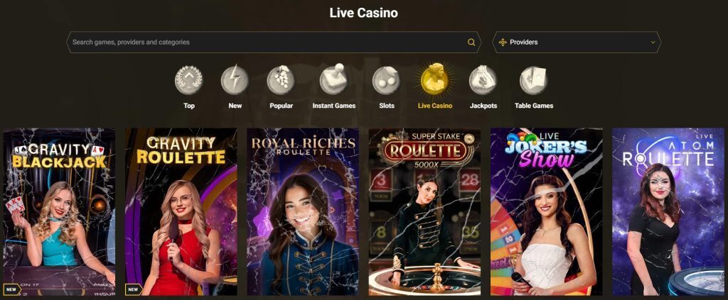 casinoly live dealer