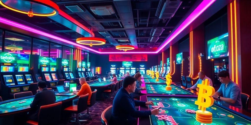 neon casino setting