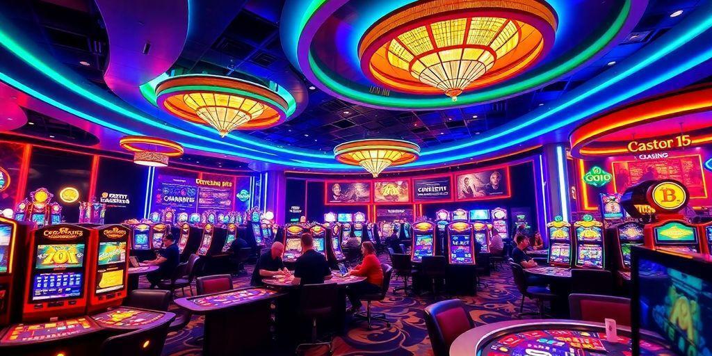 bright casino setting