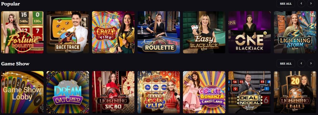 lucky circus live dealer
