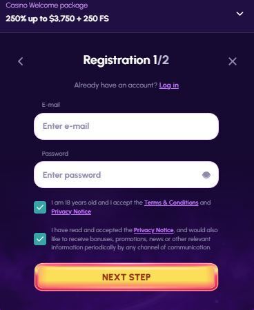 nova jackpot signup